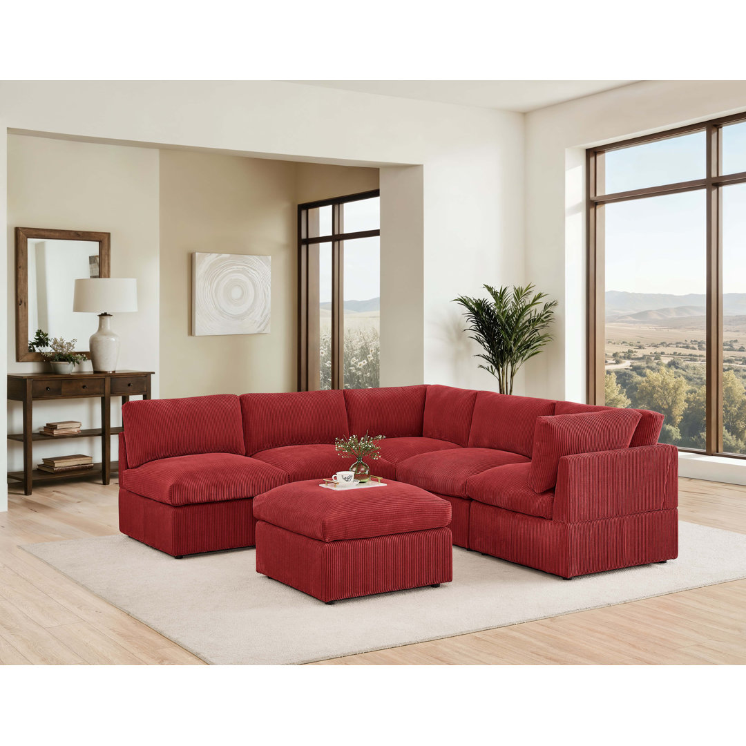 Kyanne Priyen 98" Wide Symmetrical Modular Corner Sectional